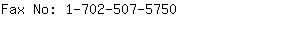 Fax No: 1-702-507-....