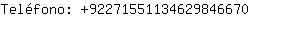Telfono: 9227155113462984....