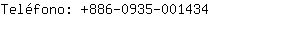 Teléfono: 886-0935-00....