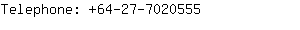 Telephone: 64-27-702....