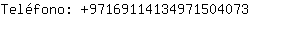 Telfono: 9716911413497150....