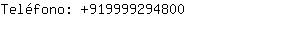 Teléfono: 91999929....
