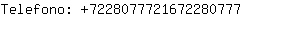 Telefono: 722807772167228....