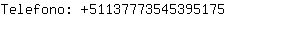 Telefono: 5113777354539....