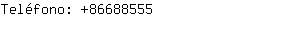 Teléfono: 8668....