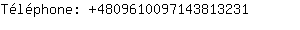 Tlphone: 480961009714381....