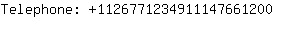 Telephone: 112677123491114766....