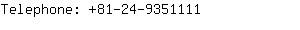 Telephone: 81-24-935....