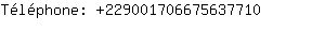 Tlphone: 22900170667563....