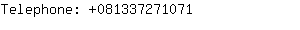 Telephone: 08133727....
