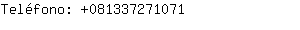 Telfono: 08133727....