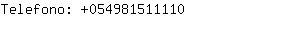 Telefono: 05498151....