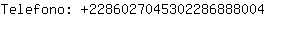 Telefono: 228602704530228688....