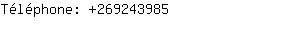 Téléphone: 26924....