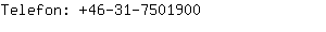 Telefon: 46-31-750....