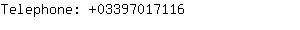 Telephone: 0339701....
