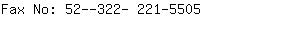 Fax No: 52--322- 221-....