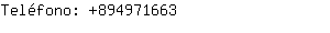Teléfono: 89497....