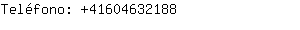 Teléfono: 4160463....