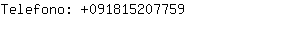 Telefono: 09181520....