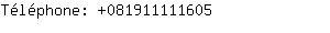 Tlphone: 08191111....