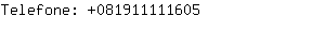 Telefone: 08191111....