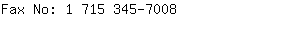 Fax No: 1 715 345-....