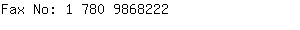 Fax No: 1 780 986....