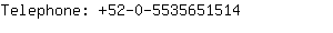 Telephone: 52-0-553565....