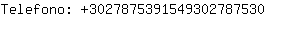 Telefono: 302787539154930278....