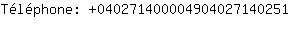 Tlphone: 04027140000490402714....