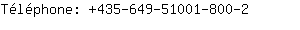 Tlphone: 435-649-51001-8....