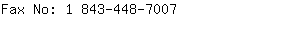 Fax No: 1 843-448-....