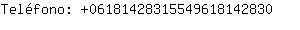 Telfono: 0618142831554961814....