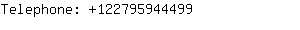 Telephone: 12279594....