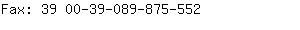 Fax: 39 00-39-089-875....