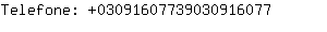 Telefone: 0309160773903091....