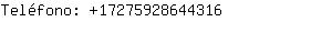 Teléfono: 1727592864....
