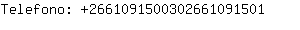 Telefono: 266109150030266109....