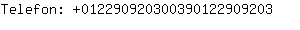 Telefon: 01229092030039012290....