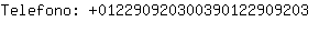 Telefono: 01229092030039012290....