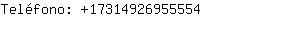 Teléfono: 1731492695....