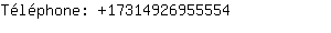 Téléphone: 1731492695....
