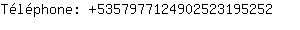 Tlphone: 535797712490252319....