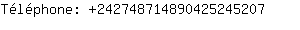 Tlphone: 24274871489042524....