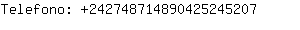 Telefono: 24274871489042524....