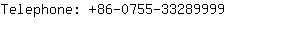 Telephone: 86-0755-3328....