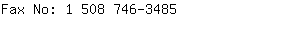 Fax No: 1 508 746-....