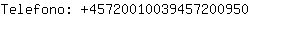 Telefono: 4572001003945720....