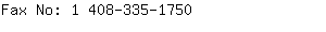 Fax No: 1 408-335-....